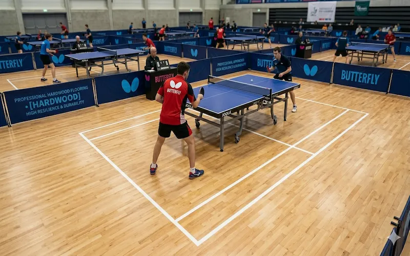 Hardwood Table Tennis Court Flooring