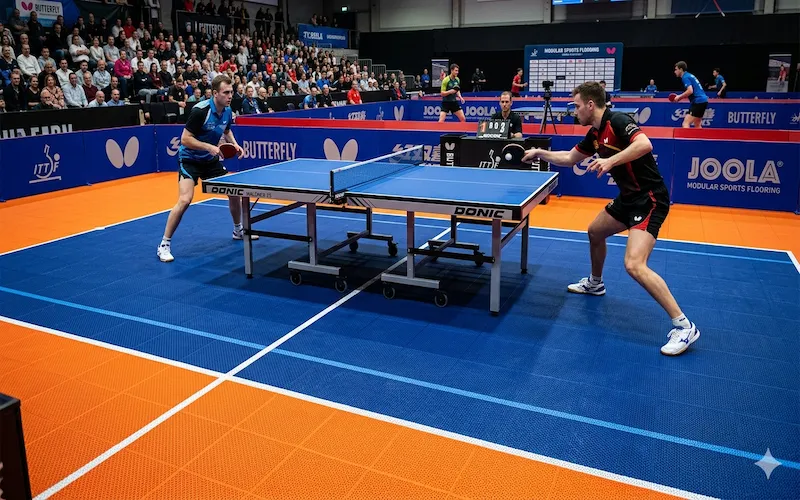 PVC Modular Tiles Table Tennis Court Flooring
