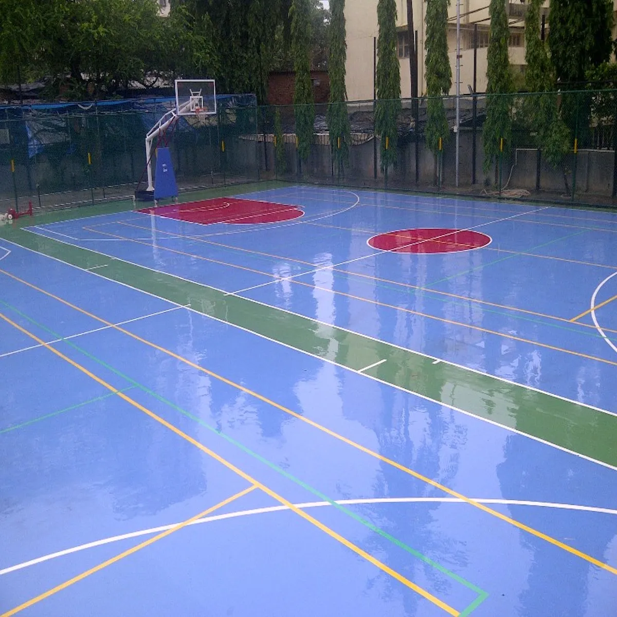 pu basketball court flooring pakistan